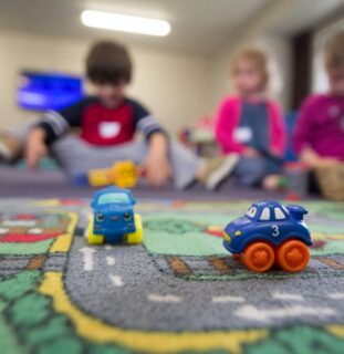 Children playing together on the floor